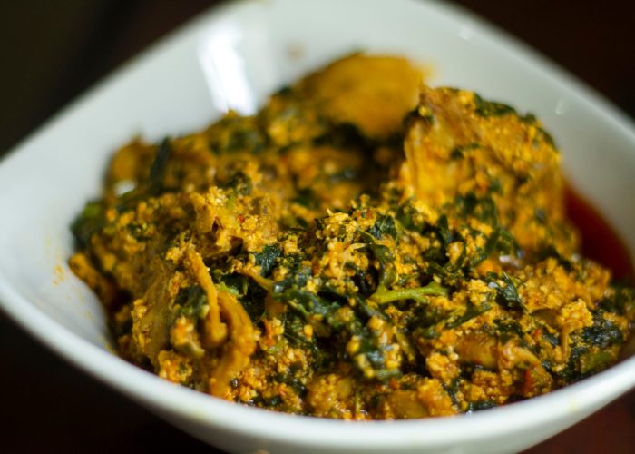 Nigerian food: A bowl of spicy Egusi soup Nigerian food: A bowl of spicy Egusi soup